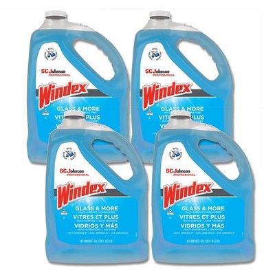 Windex Glass And More Multi Surface Cleaner 1 Gallon Pack Of 4 Streak Free