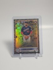 2022 Topps Chrome Gilded Josiah Gray Auto /99 Rookie Washington Nationals 