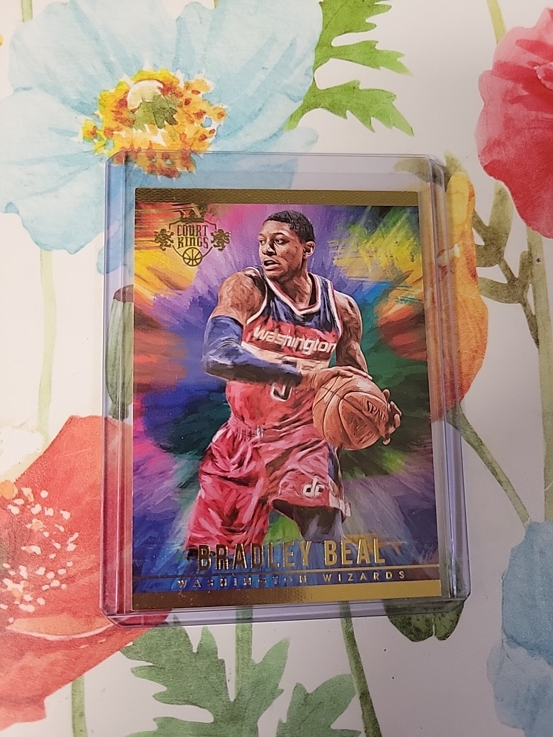 2015-16 Panini Court Kings Bradley Beal Aurora Color Canvas Art SSP