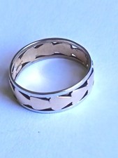 Two Tone 9ct Gold Band Ring