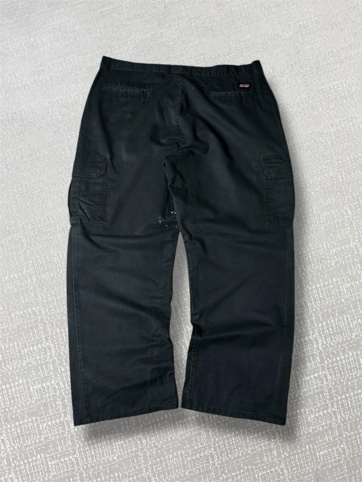 Dickies Cargo Trousers Mens Size W38 L30 Black Designer Vintage Workwear 90s