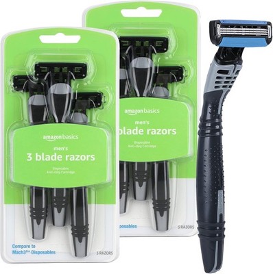 n Basics 3-Blade Disposable s for Men, Close and fortable