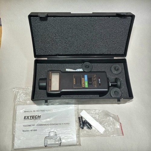 Extech Instruments Photo/Contact Tachometer 0.1rpm 461895 With Case Excellent
