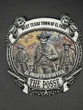COEl Paso West Texas Field Office ERO Huckleberry The Posse Skull Challenge Coin