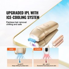 IPL Hair Removal Device with Ice Cooling 5 Levels for Women Men at Home Use