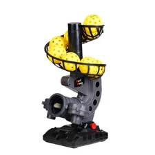 Pickleball machine with 4 adjustable angles and 9 pickleballs included.