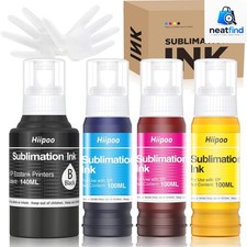 440ML Sublimation Ink Refilled Bottles Compatible for ET2400 ET2720 ET2760 ET...