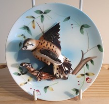 Vintage Napco 'Flicker' Bird Wall Plate .50s/60s. Damage To Beak. B8