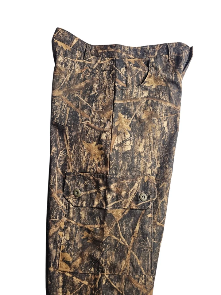 Vtg True Timber Woodland Camo Cargo Hunting Pants Boy 16 Husky 34x30 Outdoors  - Image 4 of 4