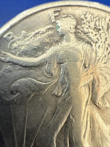 Moneta da 50 centesimi mezzo dollaro 1945 S Walking Liberty - Foto 2 di 20