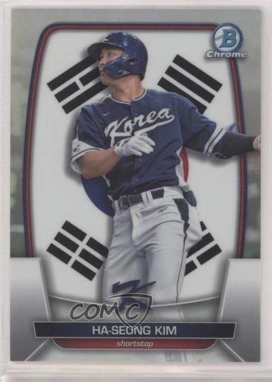2023 Bowman Chrome WBC Flag Variations Refractor /499 Ha-Seong Kim #WBC-57 a8r