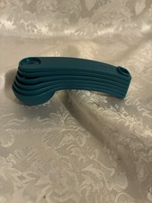 Tupperware Measuring Spoons Set Of 6 In Green  Nesting Scoops - Brand New