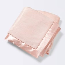 Solid Satin Edge Plush Blanket
