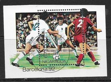 Nicaragua 1990 Olympic Games Barcelona 1992 M/S CTO (P246)