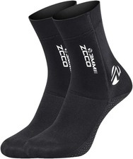 Diving Socks Neoprene 3mm Size M Black for Water Sports