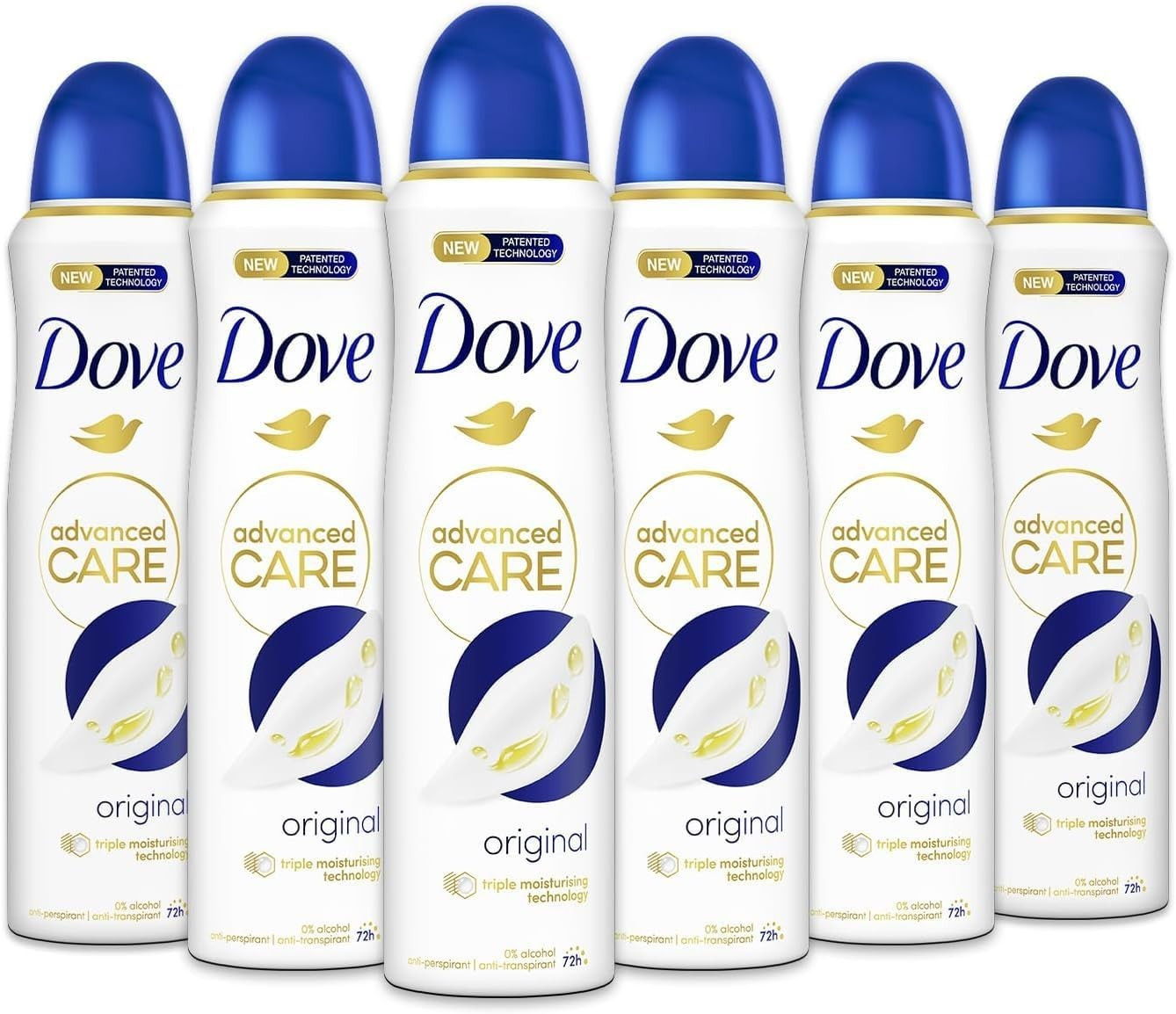 Dove Advanced Care Anti-perspirant Deodorant Original 72H Protection 12x200ml - Image 4