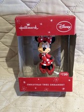 NEW Disney Minnie Mouse Hallmark Christmas Ornament. BOX AS STORAGE WEAR FREESHI