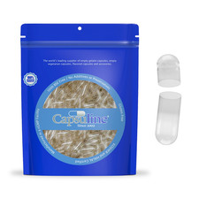 Clear Size Separated 0 Bovine Gelatin Empty Capsules   Non-GMO, DIY Supplemen...