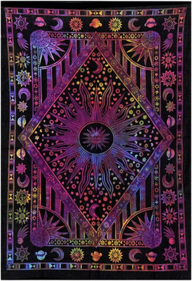 Indie Wandteppich Baumwolle Mandala Wandbehang Deko Teppich Aesthetic Room Decor