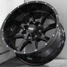 18x10 Gloss Black Wheels Moto Metal Mo970 8x6.58x165.1 -24 Set Of 4 125.1