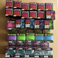 NeeDoh Lot Of 27 - 5 Jellyfish - 5 Fuzz Ball - 6 Nice Cubes - 11 Reg Brand New!!