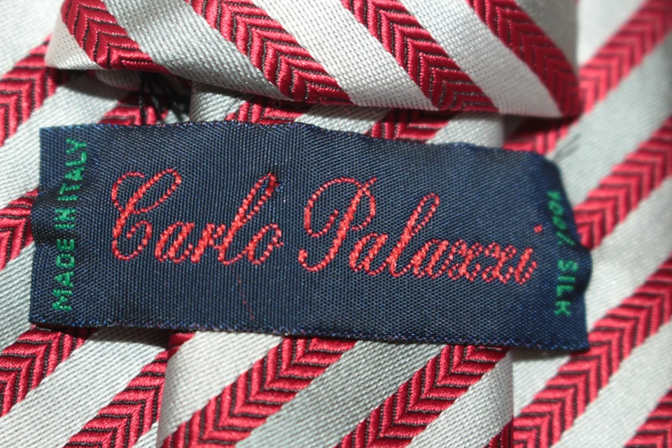Corbata de seda CARLO PALAZZI hecha en Italia F83183 Foto 4 de 4