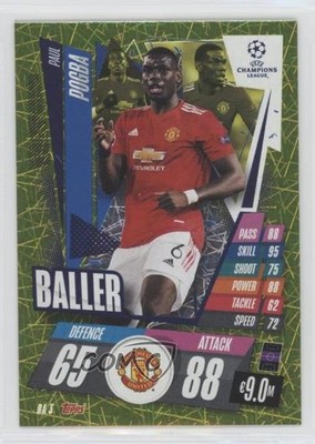 2020-21 Topps Match Attax UEFA Champions League Extra Baller Paul Pogba #BA3 0b3