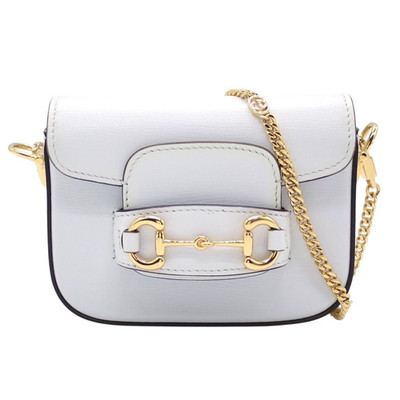 GUCCI Tasche: Horsebit 1955 Nano 760253 weiß B12,5 x H9,5 x T4,5 cm mit Box...