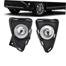 Fog Lights Compatible With 2016 2017 2018 RAV4 Fog Lamps 16-18 RAV4 Halogen