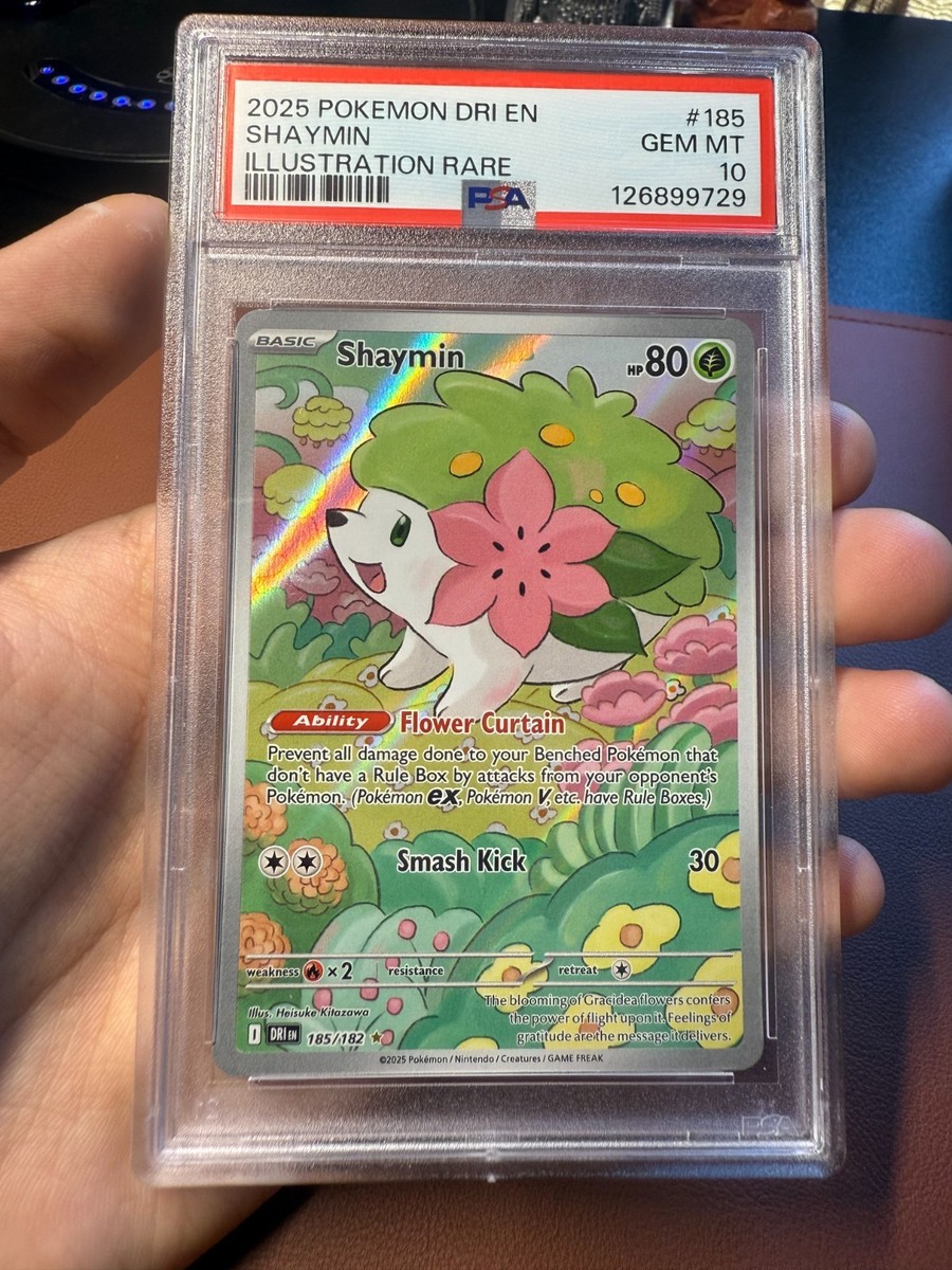 2025 Pokemon Destined Rivals Shaymin 185 PSA 10 Gem Mint 185 IR | eBay