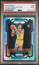 2023 PANINI PRIZM HYPER PRIZM #145 JALEN HOOD-SCHIFINO PSA 9