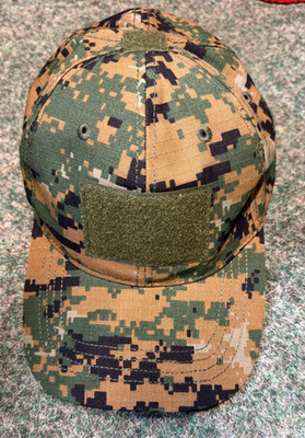 Baseballkappe Airsoft, Angeln, Wandern, Bush Craft Rip Stop Marpat Digi Woodland