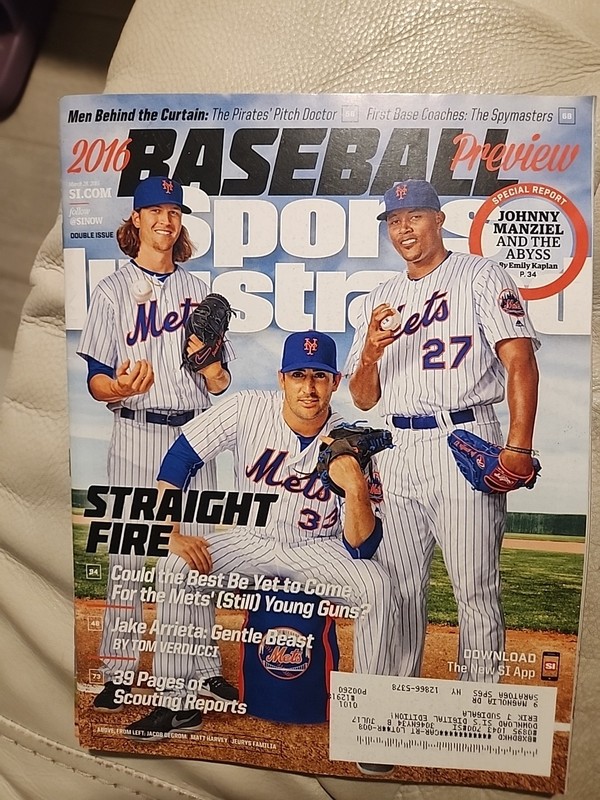 Sports Illustrated Magazine 2016 March 28 Mets Jacob Degrom Matt Harvey