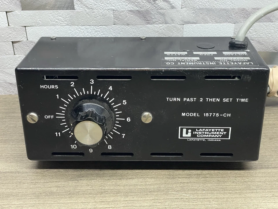 Vintage Lafayette Instrument 15775-CH 12 Hour Timer -Untested - Image 4 of 4