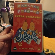 VINTAGE VHS BANANAS IN PYJAMAS SUPER BANANAS CHILDREN'S VHS