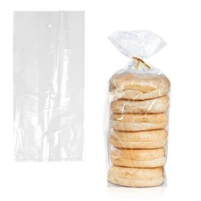 Clear Gusseted Poly Bags, 6 x 3 x 18 Inches, 100 Pack Waterproof