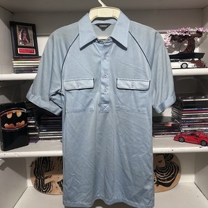 Vintage 70s/80s Sears Quarter Button Short Sleeve Shirt Men's small