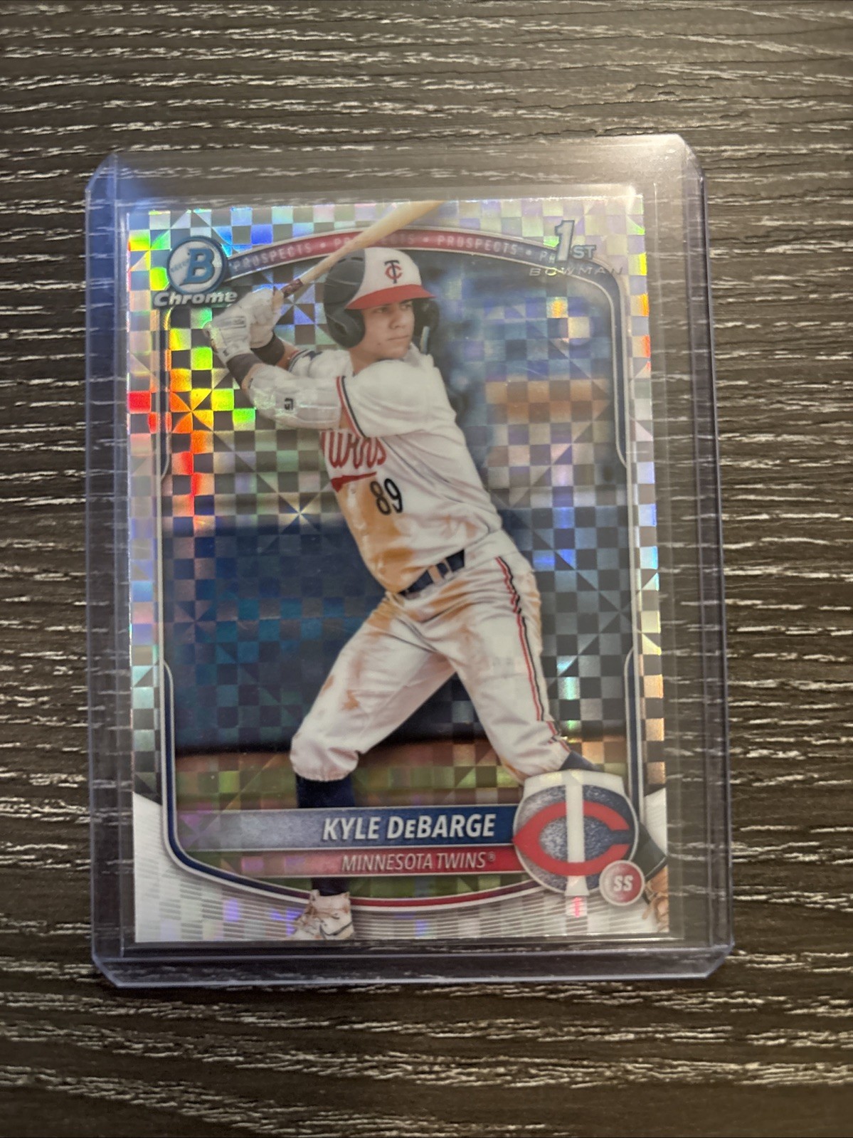 2025 Bowman Kyle DeBarge Chrome X-Fractor 1st #BCP-139 Twins