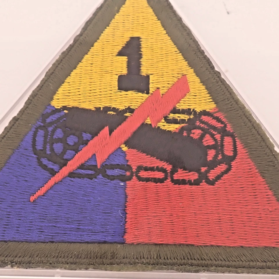 Acrylic Sealed Gemsco WW 2 1st Armored Division Patch 4" New - Image 3 of 3