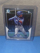 2023 Bowman Chrome Austin Charles Card 1st Bowman Kansas City Royals #BCP-17