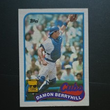 Topps 1989 Damon Berryhill #543 Rookie Chicago Cubs MLB Baseball Card
