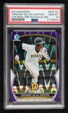 2023 Bowman Purple RayWave Refractor Yordany De Los Santos PSA 10 GEM MT 0z3d