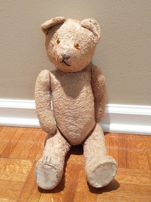 Antique Teddy Bear 1930s Mohair Hump on Back and Elongated Limbs