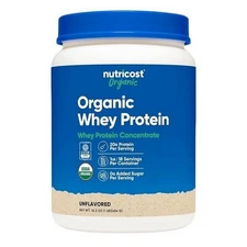 Organic Whey Protein Powder 1 Lb  by Nutricost