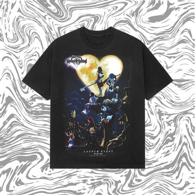 Kingdom Hearts Retro Tee   Y2K Vintage Square Enix Game Shirt,100% Cotton 