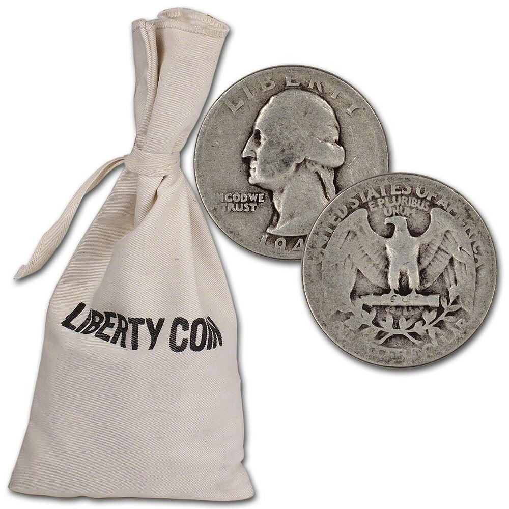 90% Silver Quarters - $50 Face Value Bag