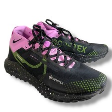 Nike React Pegasus Trail 4 Gore-Tex Black Pink Chlorophyll Sze 9 NWOB FN7102-010