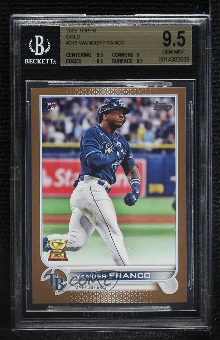 2022 Topps Series 1 Gold 223/2022 Wander Franco #215 BGS 9.5 GEM MINT 0n3c