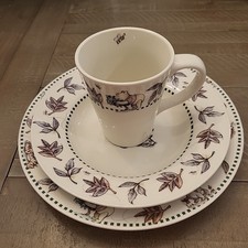 12 Pc Disney Winnie The Pooh Leaf  Animal Rim Plate Mug  Bowl 4 3pc Setting