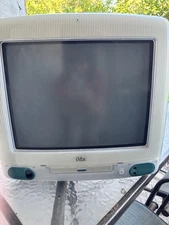 Vtg Apple iMac PowerPC G3 266MHz 32MB RAM 6GB HD Bondi Blue OS 8.6 M4984 Tested